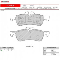FERODO RACING- Brake pads FCP1676H