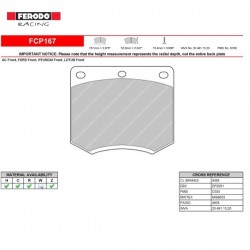 FERODO RACING- Pastiglie freno FCP167H