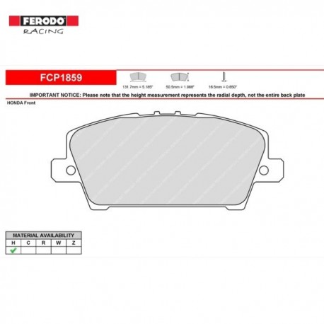 FERODO RACING- Pastiglie freno FCP1859H