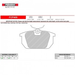 FERODO RACING Pastiglie freno FCP409H