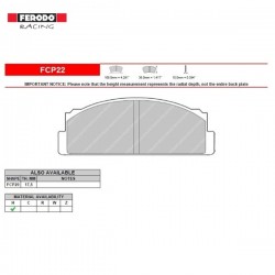 FERODO RACING- Pastiglie freno FCP22H
