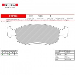 FERODO RACING Pastiglie freno FCP276H