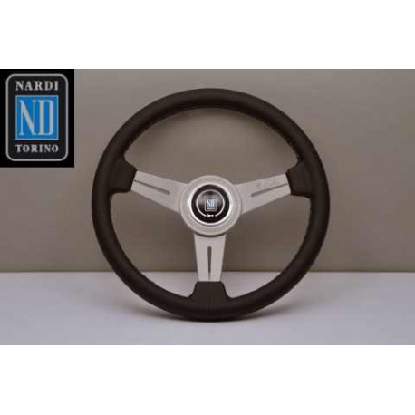 NARDI ND33 CLASSIC LEATHER/WHITE STTERING WHEEL