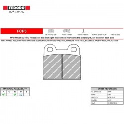 FERODO RACING- Pastiglie freno FCP3H