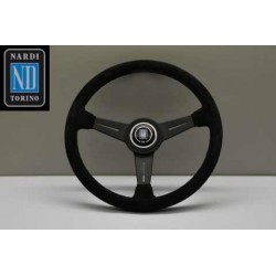 NARDI ND36 CLASSIC  SUEDE/BLACK ANODIZED STEERING WHEEL