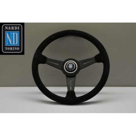 NARDI ND36 CLASSIC  SUEDE/BLACK ANODIZED STEERING WHEEL