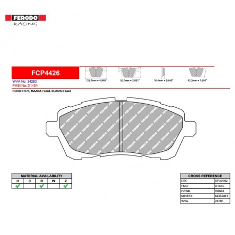 FERODO RACING- Pastiglie freno FCP4426Z