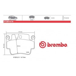 BREMBO - Brake pads 07.B314.15