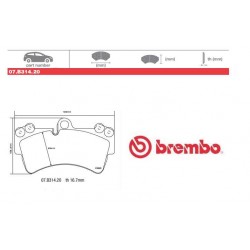 BREMBO - Pastiglie freno 07.B314.20