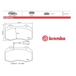 BREMBO - Brake pads 07.B314.21