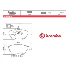 BREMBO - Brake pads 07.B314.29