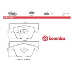 BREMBO - Brake pads 07.B314.41