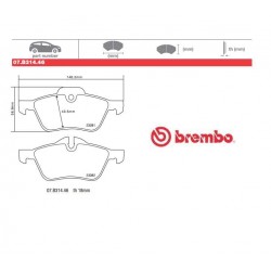 BREMBO - Brake pads 07.B314.46