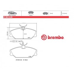 BREMBO - Brake pads 07.B314.50