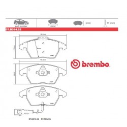 BREMBO - Brake pads 07.B314.52