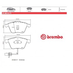 BREMBO - Brake pads 07.B314.71