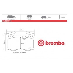 BREMBO - Pastiglie freno 07.B314.74