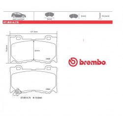 BREMBO - Brake pads 07.B314.75