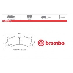 BREMBO - Pastiglie freno 07.B314.76