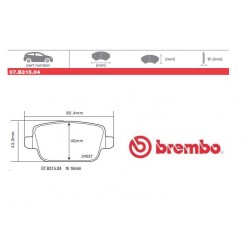 BREMBO - Brake pads 07.B315.04
