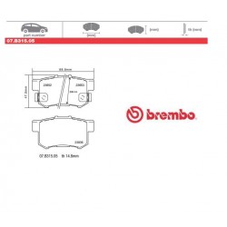 BREMBO - Brake pads 07.B315.05