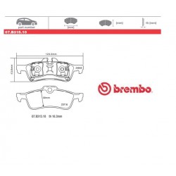 BREMBO - Brake pads 07.B315.10