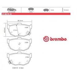 BREMBO - Brake pads 07.B315.12