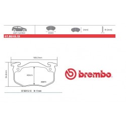 BREMBO - Pastiglie freno 07.B315.13