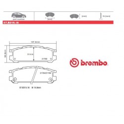 BREMBO - Brake pads 07.B315.18
