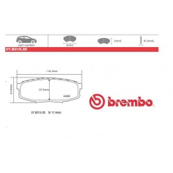 BREMBO - Brake pads 07.B315.20