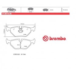 BREMBO - Brake pads 07.B315.26