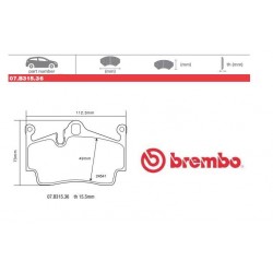 BREMBO - Pastiglie freno 07.B315.36