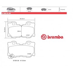 BREMBO - Brake pads 07.B315.40