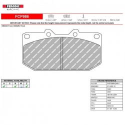 FERODO RACING- Pastiglie freno FCP986R