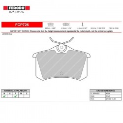 FERODO RACING- Pastiglie freno FCP726H
