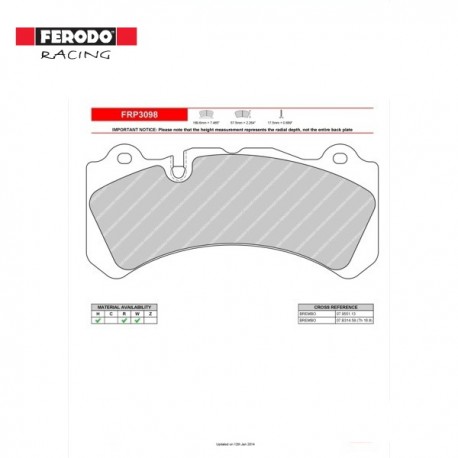 FERODO RACING-Brake pads FRP3098W