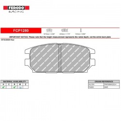 FERODO RACING- Pastiglie freno FCP1280H