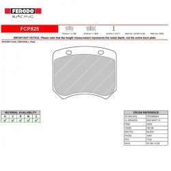 FERODO RACING- Pastiglie freno FCP825H