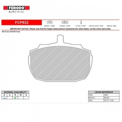 FERODO RACING- Pastiglie freno FCP832R