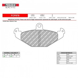 FERODO RACING- Pastiglie freno FCP878H