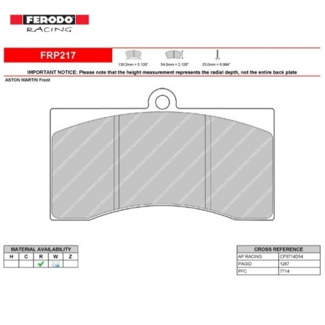 FERODO RACING-Pastiglie freno FRP217Z