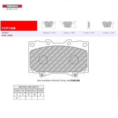 FERODO RACING- Pastiglie freno FCP1456H