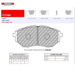 FERODO RACING- Brake pads FCP1984H