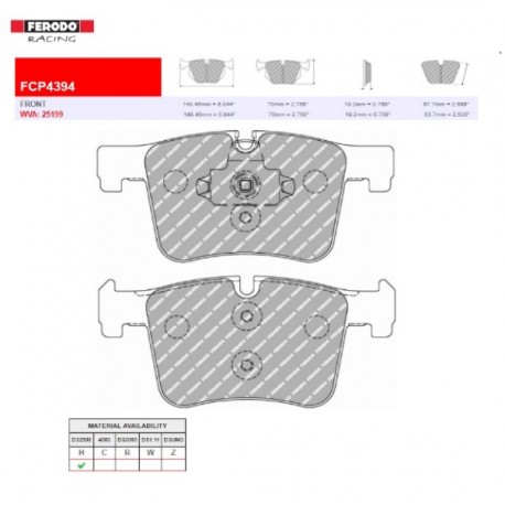 FERODO RACING- Brake pads FCP4394H