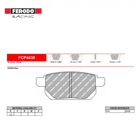 FERODO RACING- Pastiglie freno FCP4430H