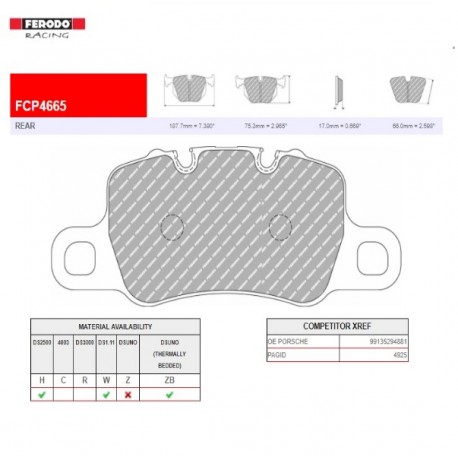 FERODO RACING- Brake pads FCP4665H