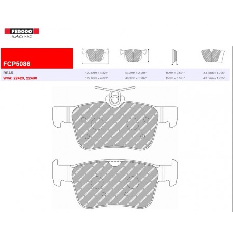 FERODO RACING- Pastiglie freno FCP5086W