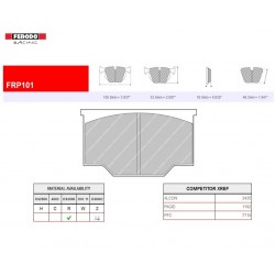 FERODO RACING Brake pads FRP101R