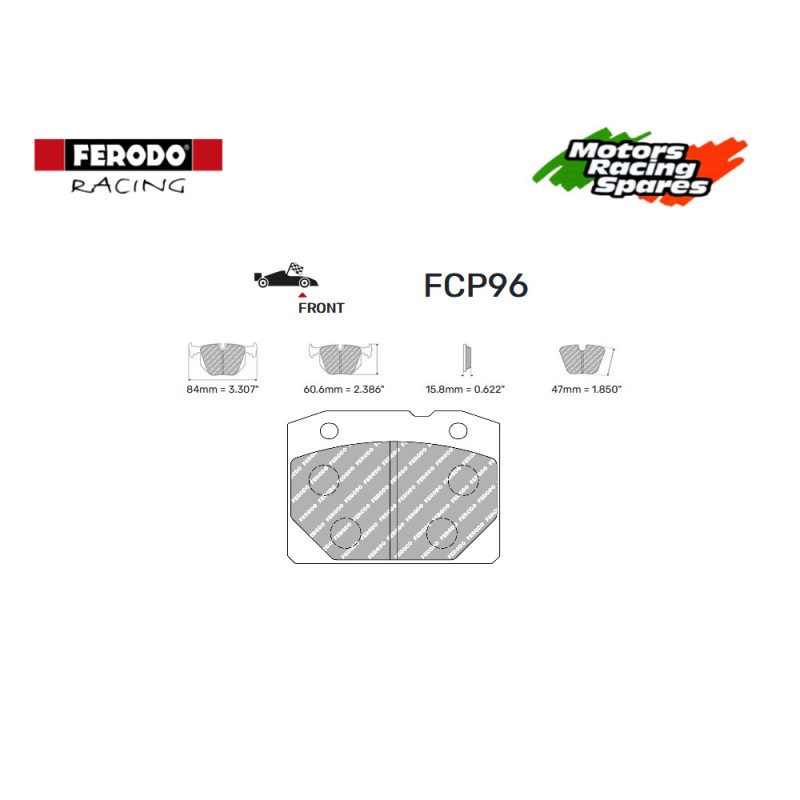 FCP96H FERODO RACING Brake pads