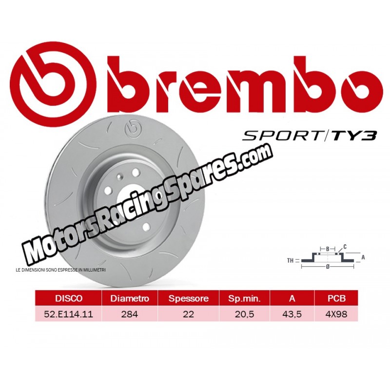 BREMBO DISCO SPORT TYPE3 59.E114.11